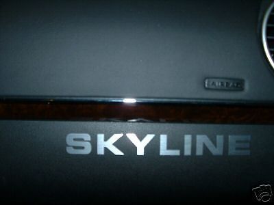 (2) skyline dashboard badge decal jdm