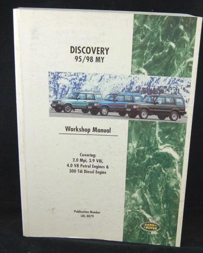 1995-1998 land rover discovery workshop manual-pn:lrl 0079-excellent condition
