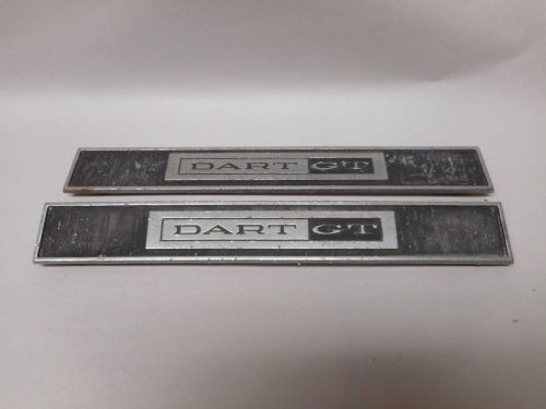 1964 1965 1966 1967 dodge dart gt inside door emblems inside door emblem