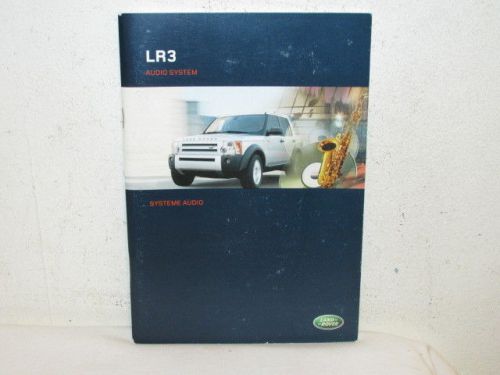 2005 land rover lr3 audio system handbook 69 pages new never used bc