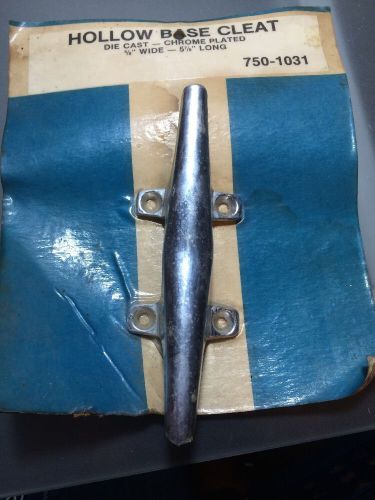 Hollow base cleat die cast-chrome plated 5/8" wide 5 7/8" long            binz51