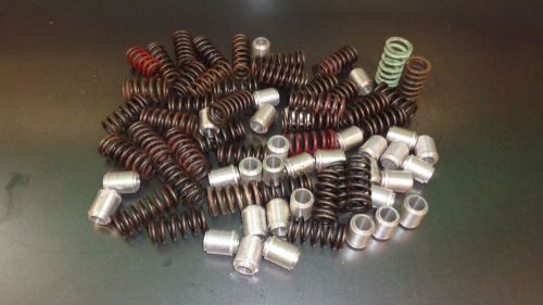 Engine rebuilders lot shaft rocker arm springs &amp; aluminum spacers performance