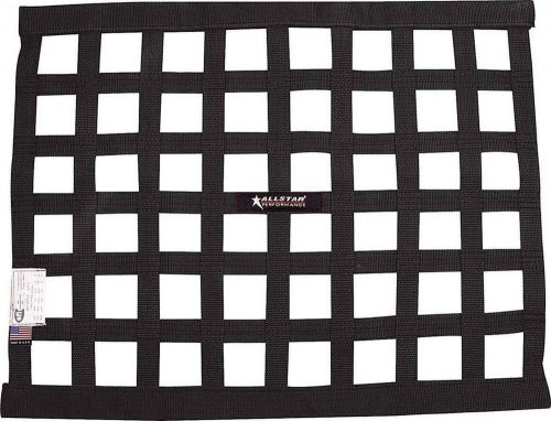 Allstar performance ribbon window net border style 18 x 24 sfi black