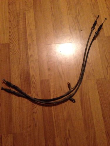 90-97 mazda miata mx-5 oem emergency e brake/ parking brake cable pair (2)