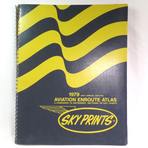 1979 sky prints aviation enroute atlas 26 maps instrument navigational wac chart