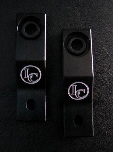 Radiator brackets - black anodized (fits nissan aka s14, 240sx, silvia, &#039;95-&#039;98)