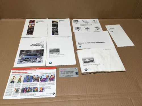 Bmw e39 528i 540i 1998 oem factory owners manual book guide set 01419790517