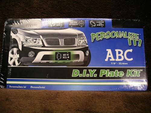 New personalize it! diy license plate letter kit by chroma sports car van truck