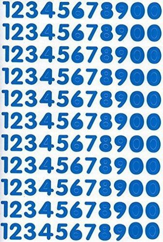 Gp sticker "10 sheets" "0.7 inch" numbers sticker decal graphic logo sign