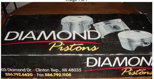 Diamond pistons #52420 bb mopar street/strip dish  4.375 bore