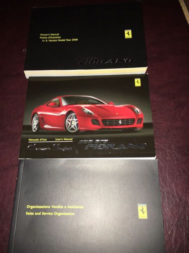 2008 ferrari 599 gtb fiorano owners manual