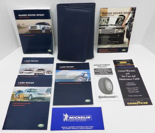 Lrl 18 02 54 701 land rover 2007 range rover sport owner&#039;s manual complete pack