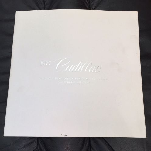 1977 cadillac full line original dealer sales brochure fleetwood deville vintage