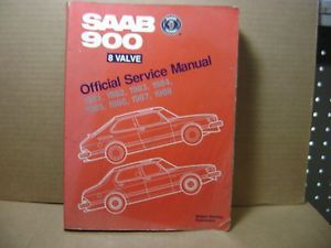 Bentley saab 900 8 valve 1981 thru 1988 offical factory service manual