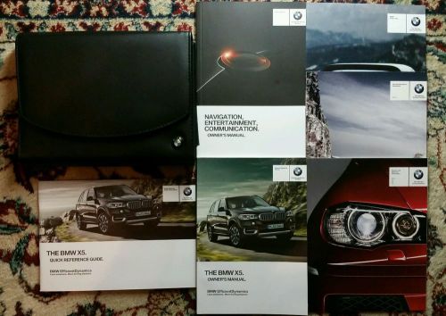 2014 bmw x5 owners manual, navigation manual complete set with case