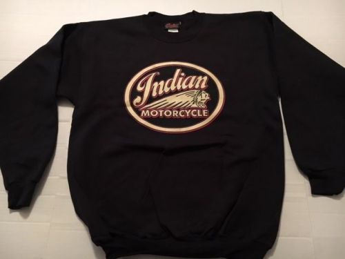 Indian motorcycle black crewneck sweatshirt - small