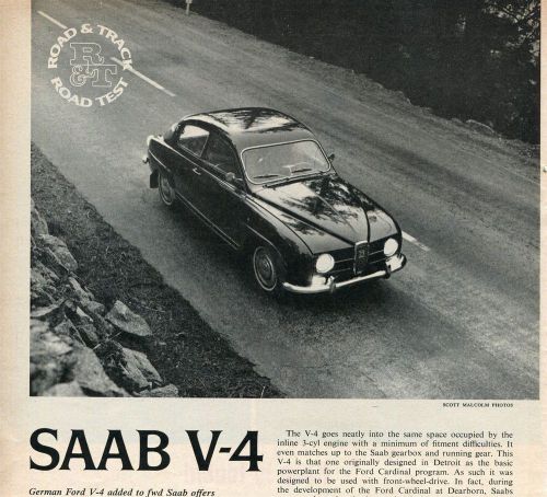 1967 saab v4  road test 4 pg article