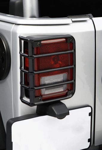 Tail light cover-euro guards black 07-16 jeep wrangler jk fits 07-16 wrangler