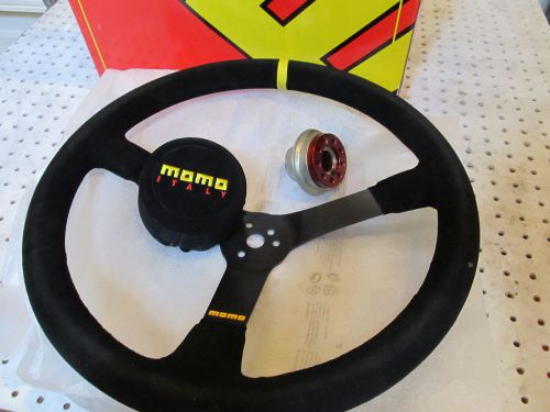 Nascar momo 16&#034; steering wheel new with used woodward quick release