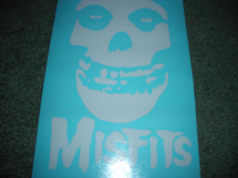 White misfits decal window sticker window decal 7.5in x 5in or ur choice color