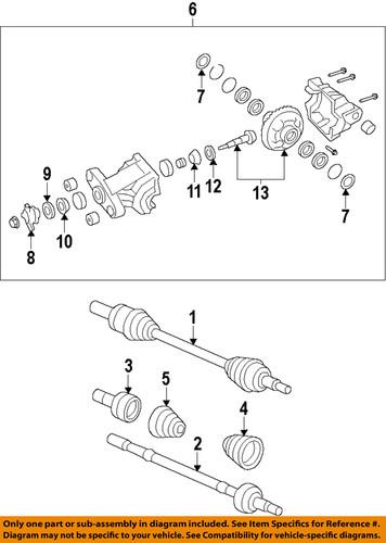 Gm oem 22813174 cv half-shaft assembly