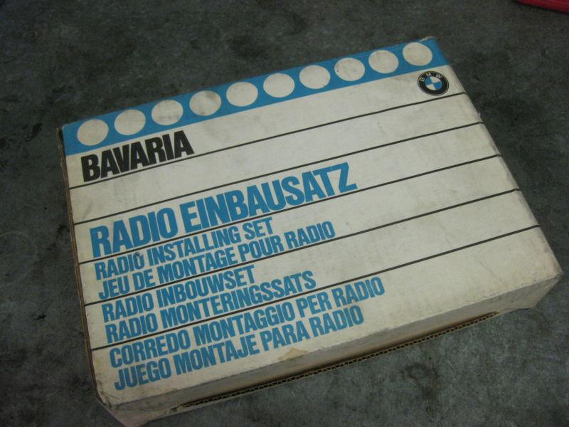 Bmw e9 e3 3.0cs 3.0csl bavaria oem factory radio installation kit / complete