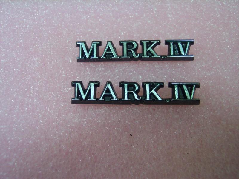 1972-76 mark iv fender emblems good used