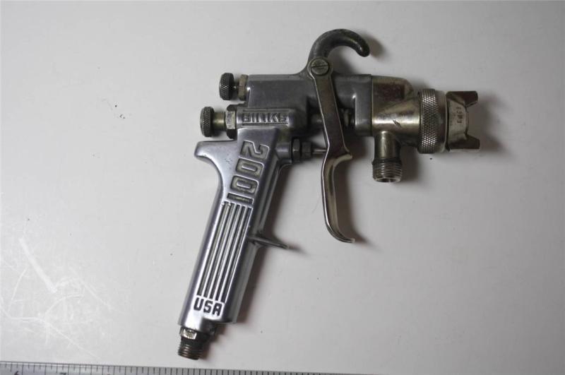 Binks 2001 paint sprayer gun with 63pb air nozzle tip ~ made in the usa