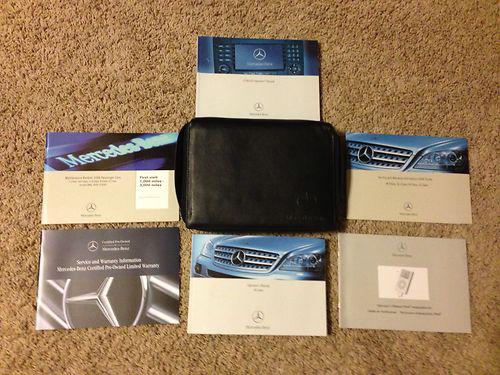 2008 mercedes ml class owners manual with leather case no reserve