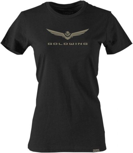 Factory effex honda gold wing bold women's short sleeve shirt black