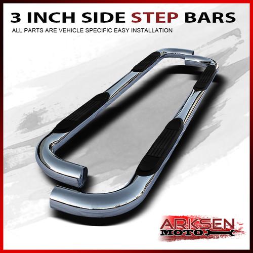 87-97 f-series 4dr crew cab stainless steel 3 inch side step bars running board