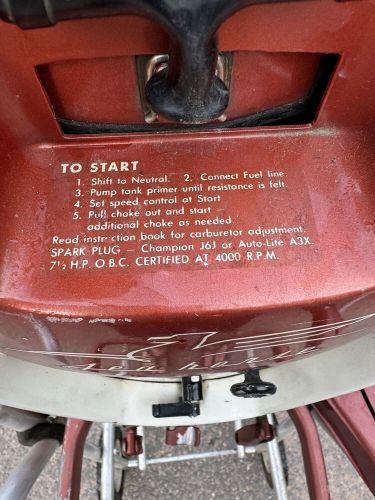 1956 Johnson Outboard 7.5hp Sea Horse Motor Vintage Original Condition, US $1,100.00, image 3