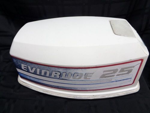1982 EVINRUDE E25ELCNE 25HP TOP COVER COWLING HOOD 281781 JOHNSON MOTOR OUTBOARD, US $78.99, image 5
