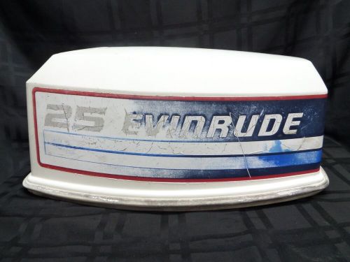 1982 EVINRUDE E25ELCNE 25HP TOP COVER COWLING HOOD 281781 JOHNSON MOTOR OUTBOARD, US $78.99, image 8