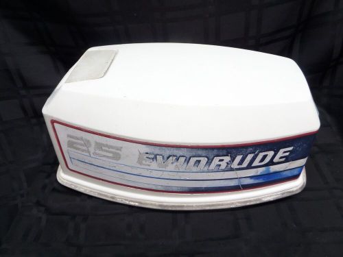 1982 EVINRUDE E25ELCNE 25HP TOP COVER COWLING HOOD 281781 JOHNSON MOTOR OUTBOARD, US $78.99, image 9
