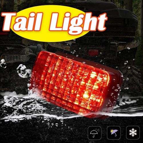 Led tail brake lights new running light fits for yamaha kodiak 2003-2006