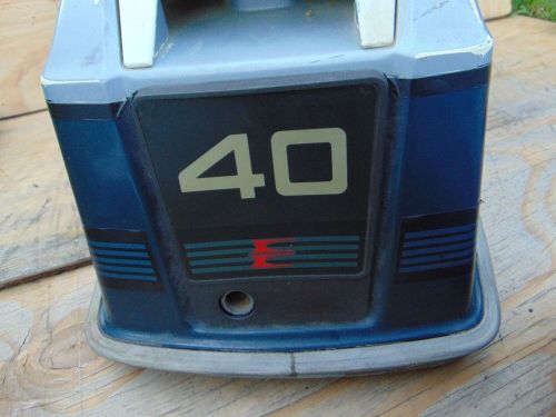 Vintage 1980s OMC Evinrude 40 HP VRO Outboard Hood Cowl Housing Shroud, US $49.99, image 6