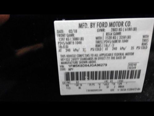 Driver corner/park light fog-driving led fits 18-19 explorer 953955