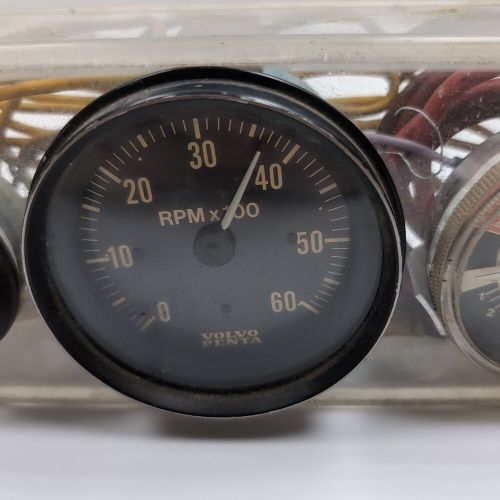 VINTAGE VOLVO PENTA INSTRUMENT DASH PANEL 1970's VDO GAUGES, US $99.99, image 8