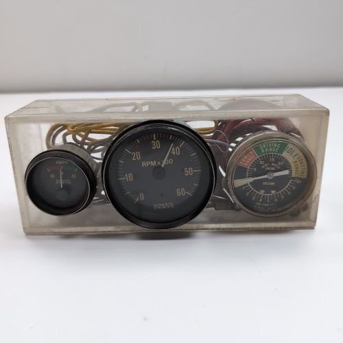 VINTAGE VOLVO PENTA INSTRUMENT DASH PANEL 1970's VDO GAUGES, US $99.99, image 12