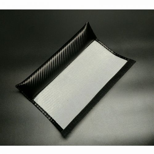 Customized Text 2Pcs Carbon Fiber Car Seat Belt Cover Shoulder Cushion Pad, AU $23.39, image 9