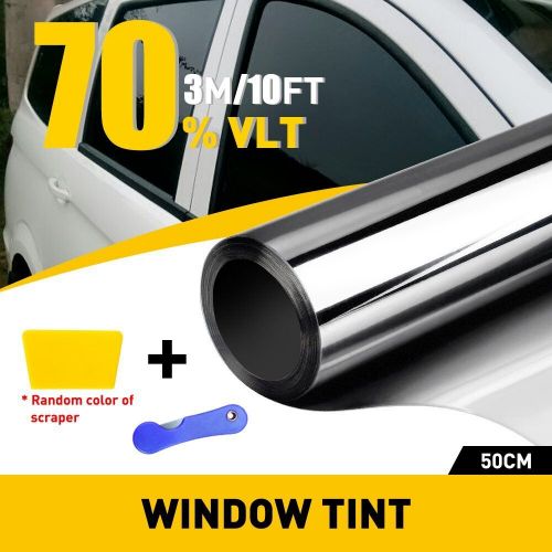 20"x 10FT Uncut Roll Window Mirror Black Tint Film Car Home Office Glass 70% VLT, US $13.99, image 4