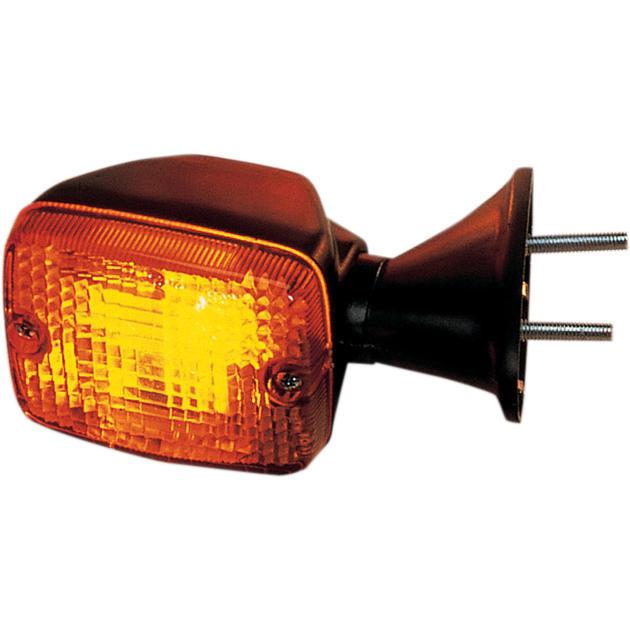 K&s dot turn signal d/f front black amber fits kawasaki zx1100a gpz1100 83-84