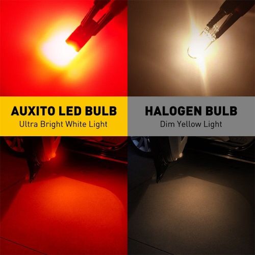 2x auxito led t10 canbus light 192 bulbs 168 2825 194 w5w super bright red
