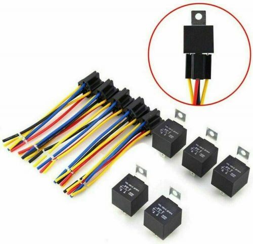 5x 12V 40A 5Pin Car Relay Switch Harness Socket Waterproof Automotive SPDT, US $9.99, image 3