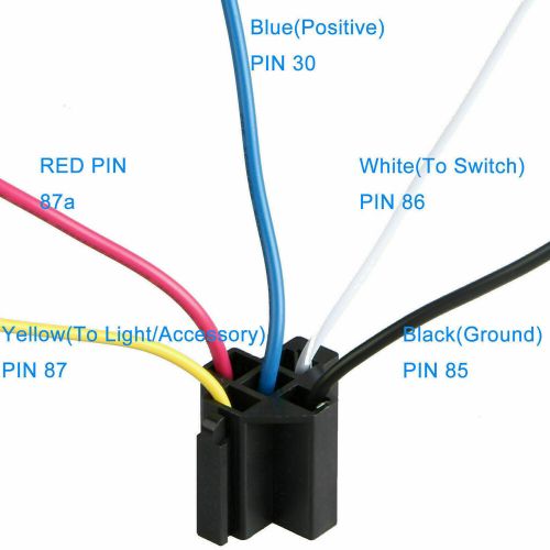 5x 12V 40A 5Pin Car Relay Switch Harness Socket Waterproof Automotive SPDT, US $9.99, image 6