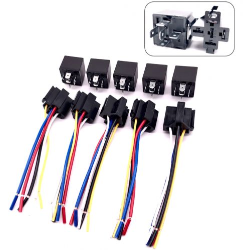 5x 12V 40A 5Pin Car Relay Switch Harness Socket Waterproof Automotive SPDT, US $9.99, image 8