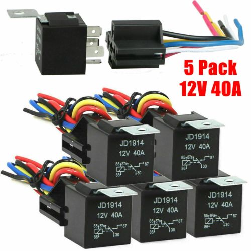 5x 12V 40A 5Pin Car Relay Switch Harness Socket Waterproof Automotive SPDT, US $9.99, image 13