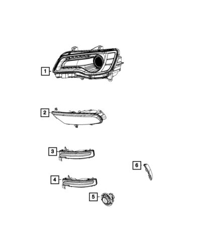 Genuine Mopar Side Marker Lamp Left 68214403AD, US $66.44, image 4