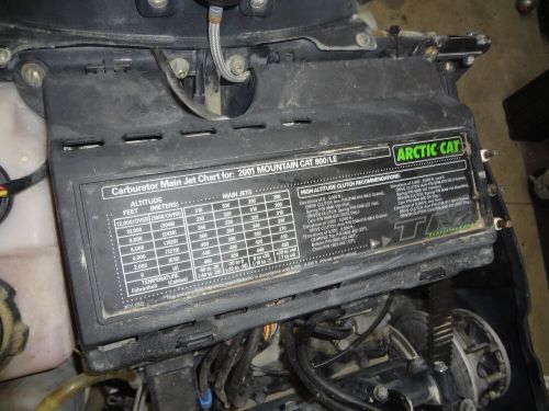 2001 Arctic Cat Mountain Cat 800 carbureted Motor / Engine 2117, US $999.99, image 12